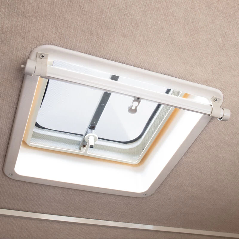 Camco Lights Out Retractable RV Vent Shade, Cream 9 Camco Lights Out Retractable RV Vent Shade, Cream - Image 7