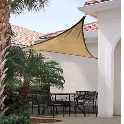 ShelterLogic ShadeLogic Sun Shade Sail, Square- Sand 12' X 12'