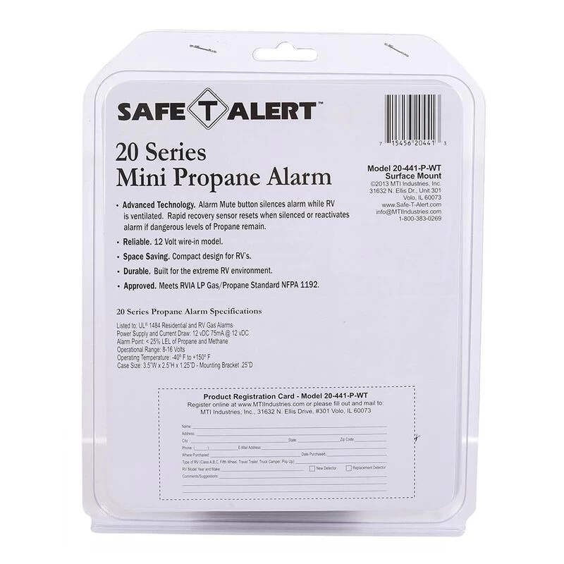 Safe-T-Alert Mini Surface Mount Series LP Gas Alarm 4 Safe-T-Alert Mini Surface Mount Series LP Gas Alarm - Image 2