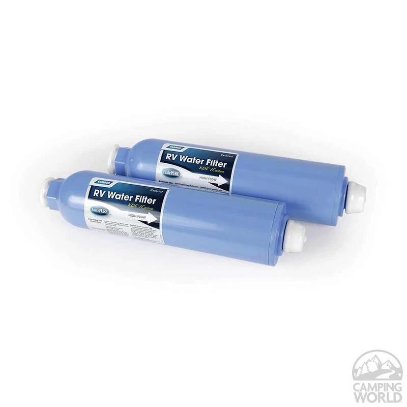 Camco TastePURE KDF/Carbon RV Water Filter, 2-Pack 5 Camco TastePURE KDF/Carbon RV Water Filter, 2-Pack - Image 3