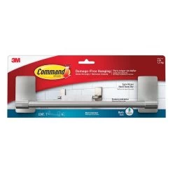 3M Command Bath 9” Hand Towel Bar, Satin Nickel 6 3M Command Bath 9” Hand Towel Bar, Satin Nickel -RV Camping Store Sale 096610 2