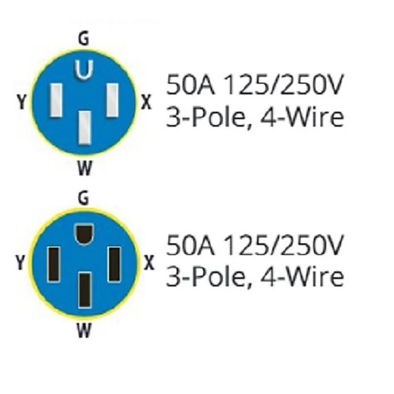 50A Extension Cord With Indicator Light, 50' 4 50A Extension Cord With Indicator Light, 50' - Image 2
