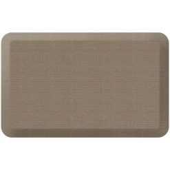 NewLife By GelPro Designer Comfort Kitchen Mat, 20" X 32", Grasscloth Pecan