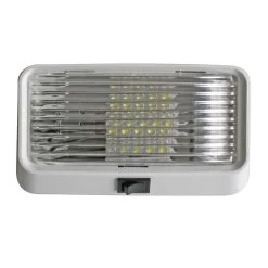 Valterra DG92723VP Standard LED Porch Light With Clear Lens, White