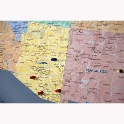 Magnetic Travel Map USA, Modern Grey, 36x24 -RV Camping Store Sale 115346 3