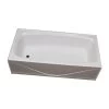 Replacement ABS Bath Tub, 27” X 54”, White With Left Drain