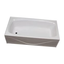 Replacement ABS Bath Tub, 27” X 54”, White With Left Drain