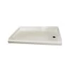 ABS Shower Pan, 24” X 40” X 4 3/8”, Parchment With Right Drain -RV Camping Store Sale 115613 1