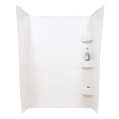 ABS Shower Walls, 24” X 38” X 66”, White
