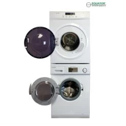 Equator Compact Stackable Washer And Dryer Set, White With EW824N Washer And ED860V Dryer -RV Camping Store Sale 117381 4