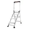 4' Jumbo Step Aluminum Ladder