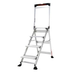 4' Jumbo Step Aluminum Ladder