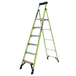 8' Mightylite Fiberglass Ladder, Type IAA 375lbs