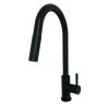 Empire Faucets Single-Lever Gooseneck Spout RV Kitchen Faucet With Pull-Down Sprayer, Black Matte 2 Empire Faucets Single-Lever Gooseneck Spout RV Kitchen Faucet With Pull-Down Sprayer, Black Matte -RV Camping Store Sale 119081 1