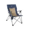 Kamp Rite 3 Position Hard Arm Reclining Chair, Tan And Navy -RV Camping Store Sale 122859 NAVYTAN 1