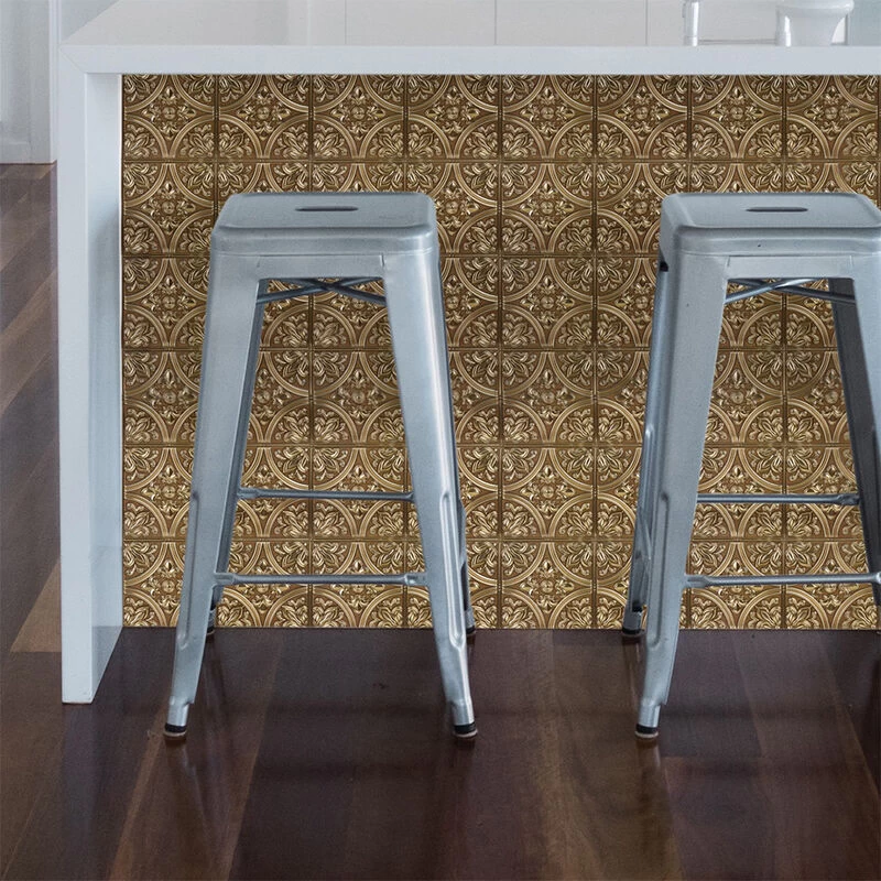 InHome Chelsea Bronze Faux Metallic Peel-and-Stick Tiles 3 InHome Chelsea Bronze Faux Metallic Peel-and-Stick Tiles