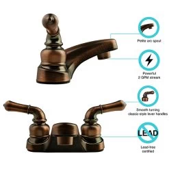 Dura Faucet Classical RV Lavatory Faucet, Oil Rubbed Bronze 11 Dura Faucet Classical RV Lavatory Faucet, Oil Rubbed Bronze -RV Camping Store Sale 124932 5