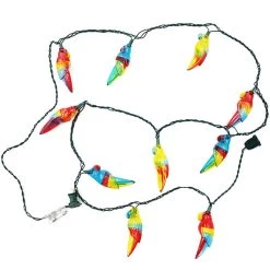 Tropical Parrots Mini Patio Light Set