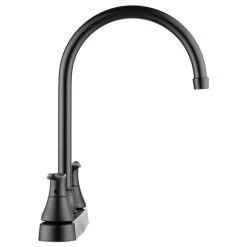 Elegant J-Spout RV Kitchen Faucet, Matte Black -RV Camping Store Sale 125904 3