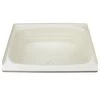 Better Bath RV Bathtub With Center Drain, 24" X 38", Parchment