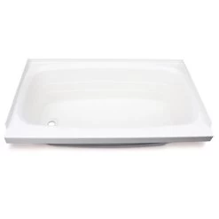 Better Bath RV Bathtub With Left Drain, 24" X 46", White