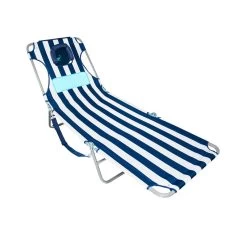 Ostrich Ladies Comfort Lounger, White And Navy