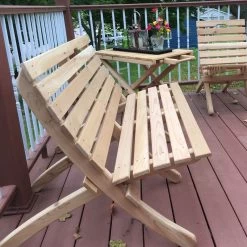 Cee Dair Wood Products Llc Cedar Wood Throbak Loveseat, Unfinished 7 Cee Dair Wood Products Llc Cedar Wood Throbak Loveseat, Unfinished -RV Camping Store Sale 128785 UNFINISHED 3