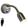 Flex USB Equipped 12 Volt LED Reading Light With Flexible Gooseneck -RV Camping Store Sale 128806 SATNICK BLUE 1