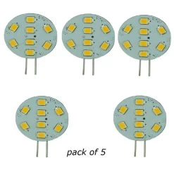 Bee Green LED 12 Volt LED Light Bulb Warm White, 5-Pack