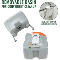 Hike Crew 5.3 Gallon Portable Travel Toilet For Camping And Hiking -RV Camping Store Sale 131065 7