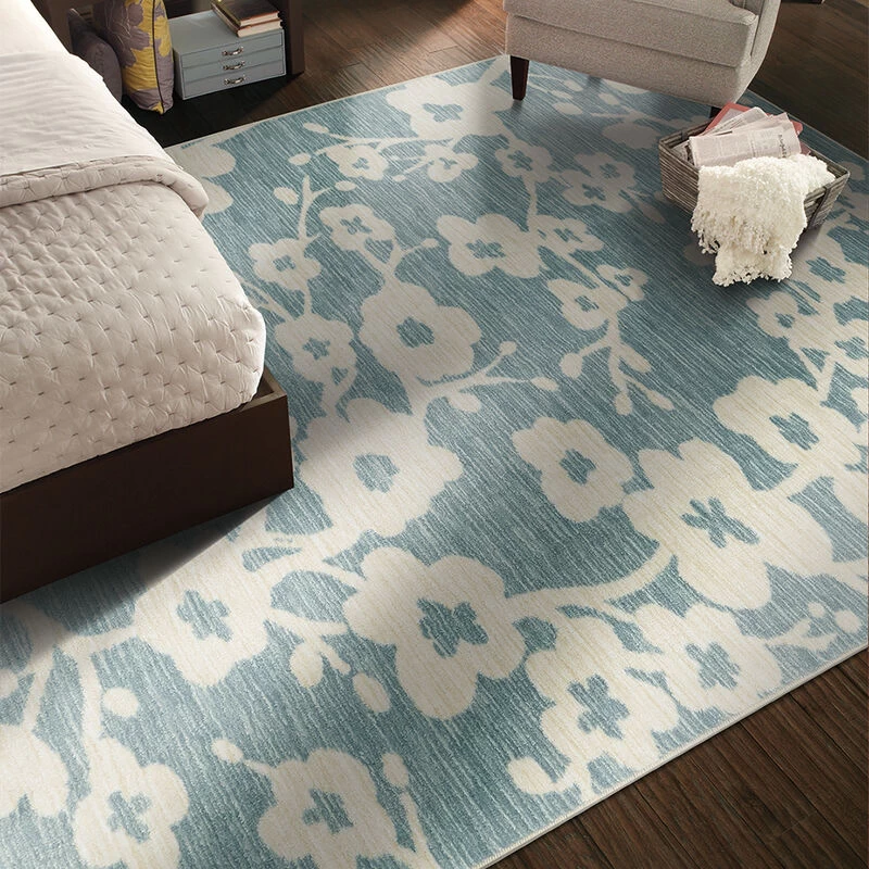 Mohawk Blossom Rug, Teal, 5' X 8' 4 Mohawk Blossom Rug, Teal, 5' X 8' - Image 2