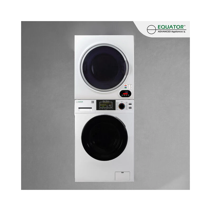 Equator Stackable 835 Super Washer And ED 852 Compact Short Dryer Set, White 5 Equator Stackable 835 Super Washer And ED 852 Compact Short Dryer Set, White - Image 3
