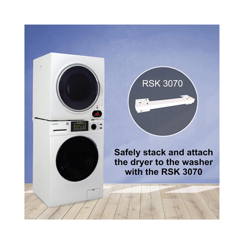 Equator Stackable 835 Super Washer And ED 852 Compact Short Dryer Set, White 9 Equator Stackable 835 Super Washer And ED 852 Compact Short Dryer Set, White - Image 7