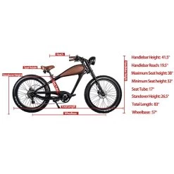 GlareWheel EB-CH Electric Cruiser Bike Fat Tire -RV Camping Store Sale 132267 5
