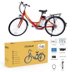 IDeaPlay 26" Electric Bike, 250W, Red -RV Camping Store Sale 133358 7