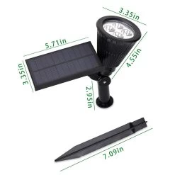 Techko Solar Spotlight, 2-Pack 13 Techko Solar Spotlight, 2-Pack -RV Camping Store Sale 133406 6