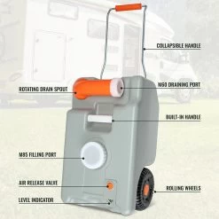 Hike Crew RV Black Water Waste Tank, 6 Gallons -RV Camping Store Sale 133610 3