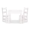 Melissa & Doug 3-Piece Wooden Table & Chairs Set, White - Ages 3-6 Years -RV Camping Store Sale 134881 1