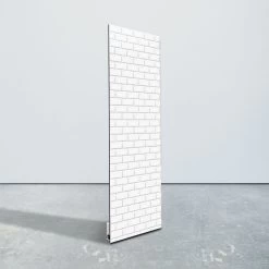 Wall Glass Heat Panel, White Brick