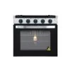 CONTOURE 21" 3-Burner Drop-In Gas Range, Black With Stainless Steel Accents -RV Camping Store Sale 137708 1