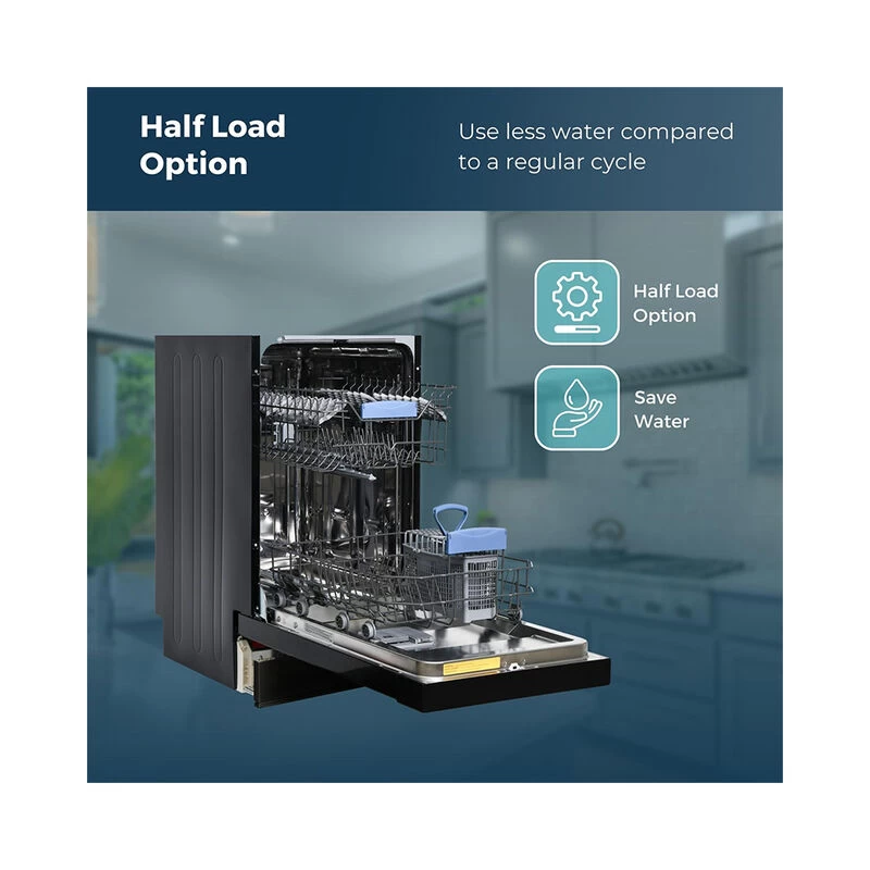 Equator 18" Built-In Dishwasher, 10 Place Settings, Sanitize, 8 Wash Cycles, Stainless 6 Equator 18" Built-In Dishwasher, 10 Place Settings, Sanitize, 8 Wash Cycles, Stainless - Image 4