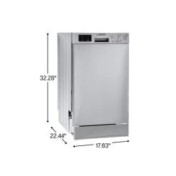 Equator 18" Built-In Dishwasher, 10 Place Settings, Sanitize, 8 Wash Cycles, Stainless 28 Equator 18" Built-In Dishwasher, 10 Place Settings, Sanitize, 8 Wash Cycles, Stainless -RV Camping Store Sale 138283 6