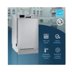 Equator 18" Built-In Dishwasher, 10 Place Settings, Sanitize, 8 Wash Cycles, Stainless 31 Equator 18" Built-In Dishwasher, 10 Place Settings, Sanitize, 8 Wash Cycles, Stainless -RV Camping Store Sale 138283 9