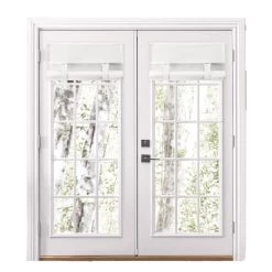 Camalay® French Door Shade Harmony, 25" X 70", White