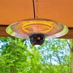 EnerG+ Infrared Electric Outdoor Hanging Heater With LED & Remote, Silver -RV Camping Store Sale 139950 3 1