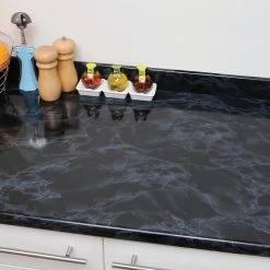 Black Marble- Decorative Self-Adhesive Film (2-Pack) -RV Camping Store Sale 140034 2