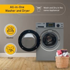 Equator 15-lb. All-in-One Combo Washer Dryer, Silver 23 Equator 15-lb. All-in-One Combo Washer Dryer, Silver -RV Camping Store Sale 140312 13