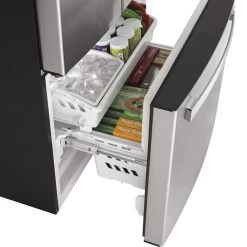 G.E. Energy Star 18.6 Cu.ft. 120V Counter-Depth Refrigerator, French Doors, Stainless Steel -RV Camping Store Sale 140955 5