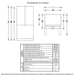 G.E. Energy Star 18.6 Cu.ft. 120V Counter-Depth Refrigerator, French Doors, Stainless Steel -RV Camping Store Sale 140955 7