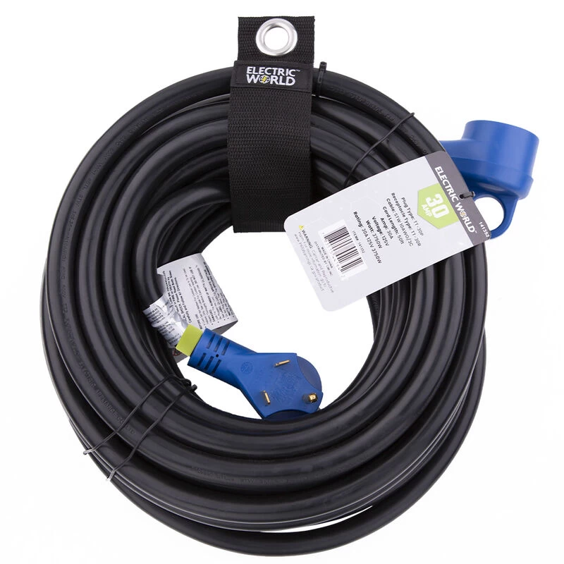 Electric World 30 Amp 50' Heavy Duty Extension Cord 3 Electric World 30 Amp 50' Heavy Duty Extension Cord